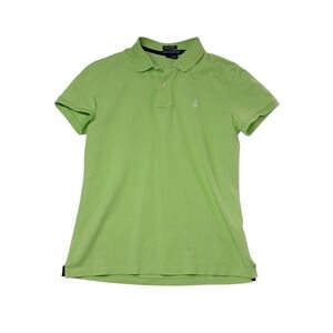 Ralph Lauren Polo Shirt Womens Small Green Golf Classic Fit Waialae Country Club